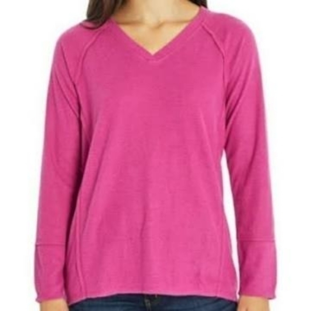 Wildfox Women's Haley Elderberry Pink Fleece Sweatshirt Warm Layer Pullover